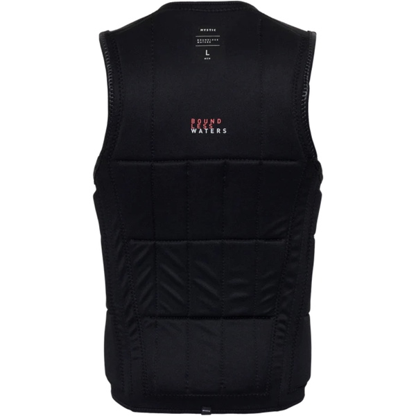 2026 Mystic Mens Anarchy Front Zip Wake Impact Vest 35005.240210 - Black